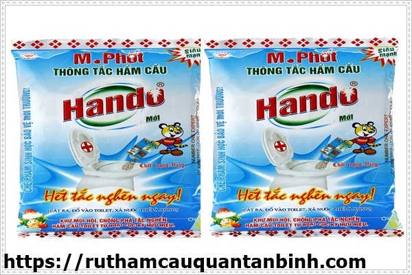 Bột thông bồn cầu Hando giá bao nhiêu là phù hợp