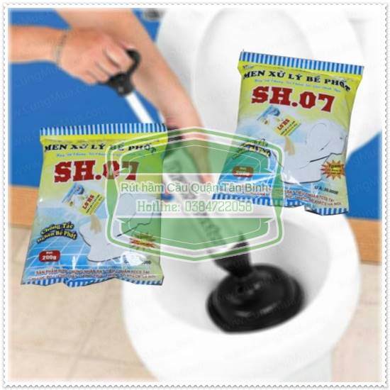 D&ugrave;ng bột th&ocirc;ng cống kết hợp với gậy pittong hiệu quả ngay